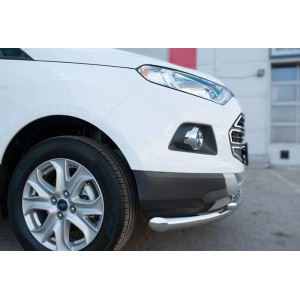 Ford Ecosport 2014- Защита переднего бампера d63 (дуга) d42(дуга)