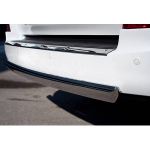 Lexus LX570 2012-2015 Защита заднего бампера d75х42 овал