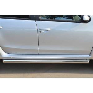 Nissan Terrano 2014- Пороги труба d63 (вариант 1)