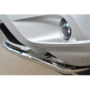 Nissan Terrano 2014- Защита переднего бампера d42 (волна) под машину