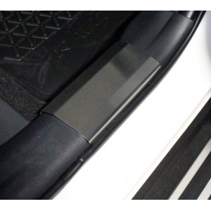 Накладки на пластиковые пороги (лист шлифованный) 4 шт Toyota RAV4 2019-