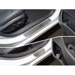 Накладки на пороги (лист шлифованный) 4шт Hyundai Sonata 2018-