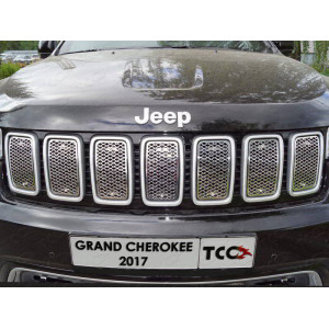 Решетка радиатора верхняя (лист) 7шт Jeep Grand Cherokee 2017-