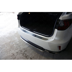 Накладка на задний бампер (лист шлифованный)  Lexus RX200t/RX300/RX350/RX450h (AL20) 2015- (F-Sport)