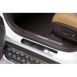 Накладки на пороги (лист зеркальный) 2шт Lexus RX200t/RX300/RX350/RX450h (AL20) 2015- (F-Sport)