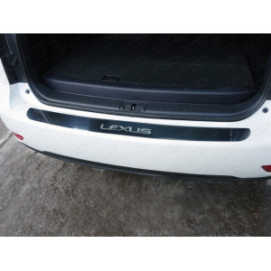 Накладка на задний бампер (лист зеркальный надпись Lexus) Lexus RX 270 2010-2015