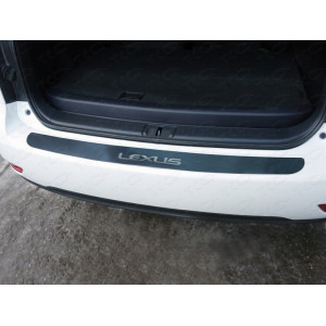 Накладка на задний бампер (лист шлифованный надпись Lexus) Lexus) Lexus RX 270 2010-2015
