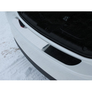 Накладка на задний бампер (лист зеркальный) Mazda 6 2015-2018