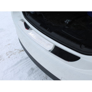 Накладка на задний бампер (лист зеркальный надпись Mazda) Mazda 6 2015-2018