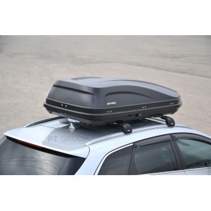Бокс-багажник на крышу Аэродинамический Черный "ACTIVE M" 