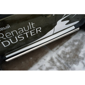 RENAULT Duster 2015 Пороги труба d63 (вариант 1)