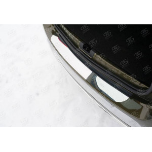 RENAULT Duster 2015 Накладка на задний бампер (лист нерж зеркальный)