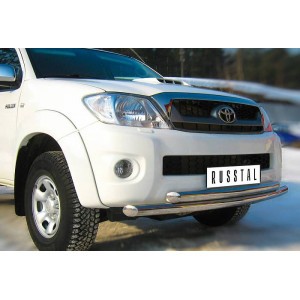 Toyota Hilux 2009-2014 Защита переднего бампера d63/63 (дуга)