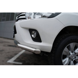 Toyota Hilux 2015 Защита переднего бампера d76 (секции)