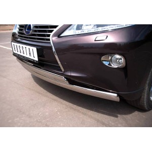 Lexus RX270/350/450 2009-2012 защита переднего бампера d75х42/75х42 овалы