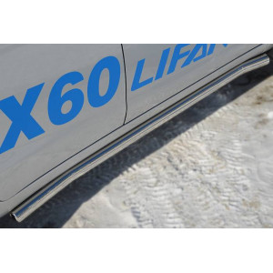 Lifan X60 2011-2016 Пороги труба d63 (вариант 3)
