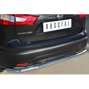 Nissan Qashqai 2014-2018 Защита заднего бампера d63 (секции) в т.ч. Сборка СПБ