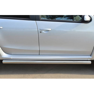 Nissan Terrano 2014- Пороги труба d63 (вариант 3)