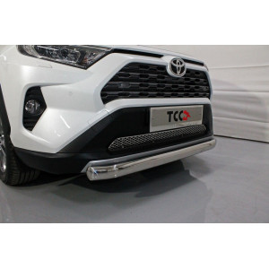 Защита передняя нижняя (овальная) 75х42 мм Toyota RAV4 2019-