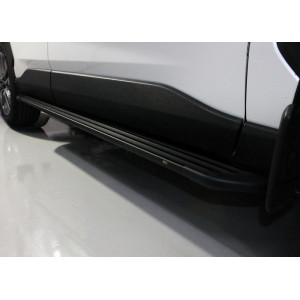 Пороги алюминиевые "Slim Line Black" 1720 мм Toyota RAV4 2019-