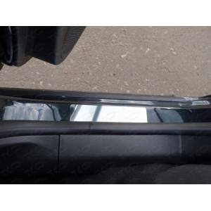 Накладки на пороги  (лист шлифованный) Chevrolet Cruze (седан/хетчбэк) 2013-