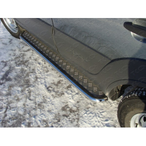 Пороги с площадкой 42,4 мм Chevrolet Niva (Bertone Edition) 2011-