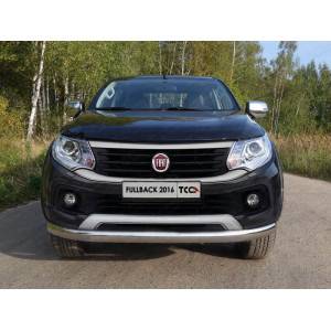 Защита передняя нижняя (овальная) 75х42 мм Fiat Fullback 2016-