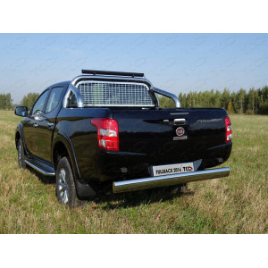 Защита кузова и заднего стекла 76,1 мм со светодиодной фарой (только для кузова) Fiat Fullback 2016-