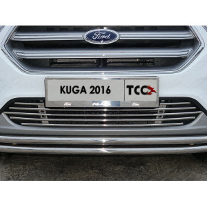 Решетка радиатора 12 мм Ford Kuga 2016-
