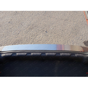 Накладка на задний бампер (лист шлифованный) Ford EcoSport 2014-