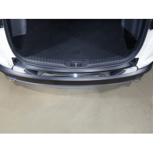 Накладка на задний бампер (лист зеркальный) Honda CR-V 2017- 