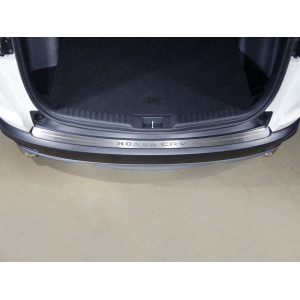 Накладка на задний бампер (лист шлифованный надпись Honda CR-V) Honda CR-V 2017-