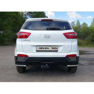 Защита задняя (уголки) 42,4 мм Hyundai Creta 2016-