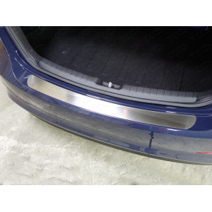 Накладка на задний бампер (лист шлифованный) Hyundai Elantra 2016-