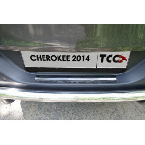 Накладка на задний бампер (зеркало) Jeep Cherokee (Sport, Longitude, Limited) 2014-