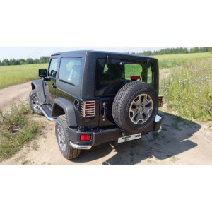 Защита задняя (уголки) 60,3 мм  Jeep Wrangler 3D (3.6, JK) 2006-2018