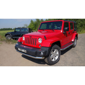 Защита передняя нижняя 76,1 мм  Jeep Wrangler 5D (3.6, JK) 2006-2018    